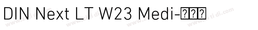 DIN Next LT W23 Medi字体转换